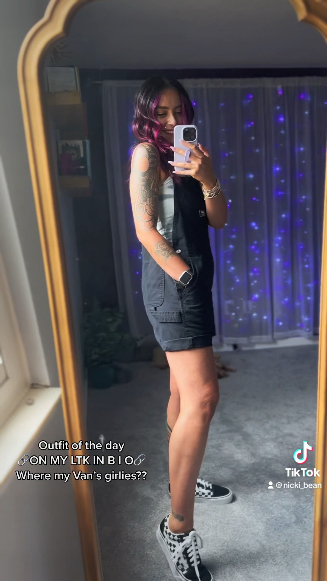 🖤Loving this vanms moment! Getting out of my OOTD comfort zone with the “short-alls” LOVE THEM. 

Im in a size small. Paired with my Van's old skool stackform checkerboard in classic.

#LTKFind #LTKstyletip #LTKfit