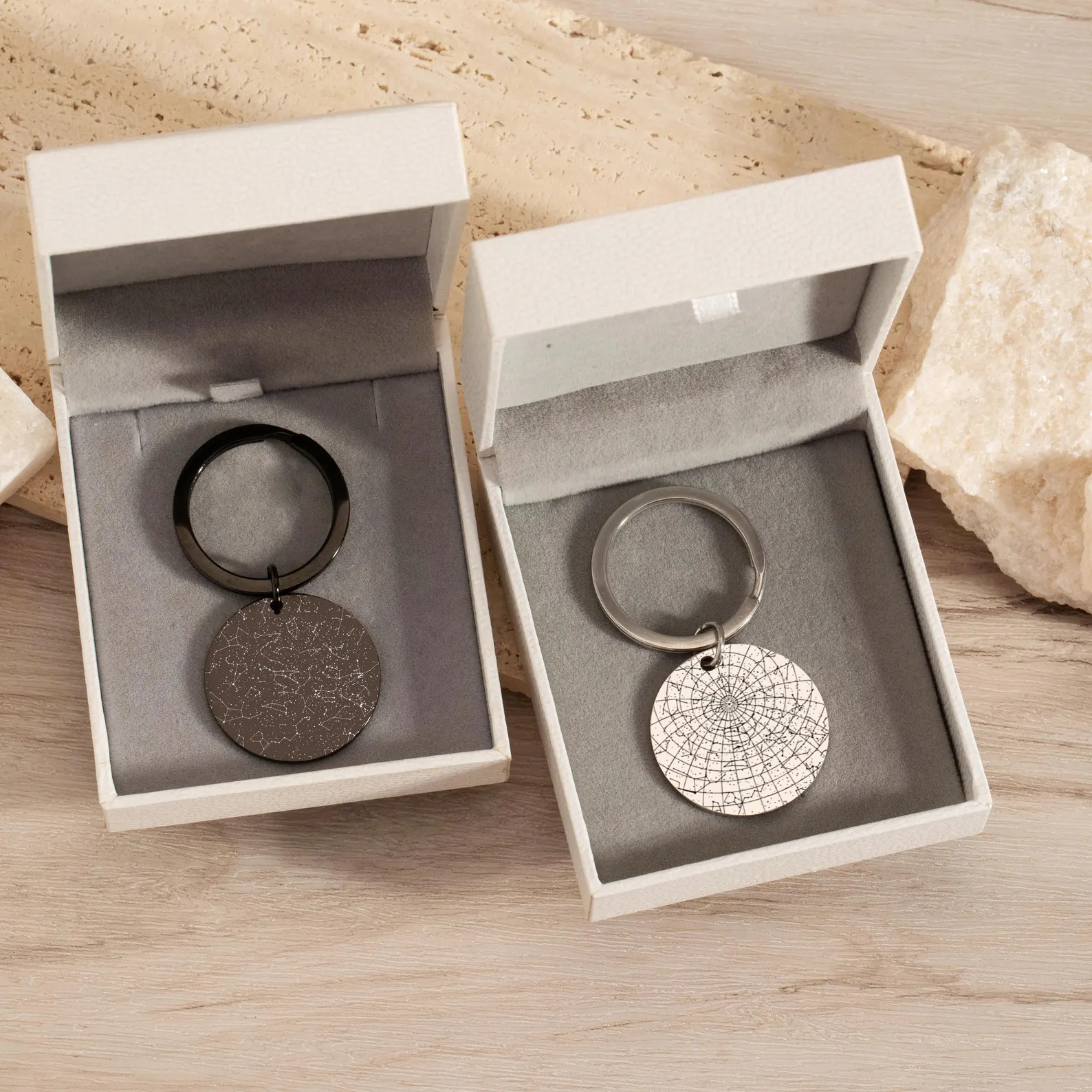 Custom Star Map Keychain, Engraved Night Sky Keyring with Any Text, Star Map By Date,Personalized... | Etsy (US)