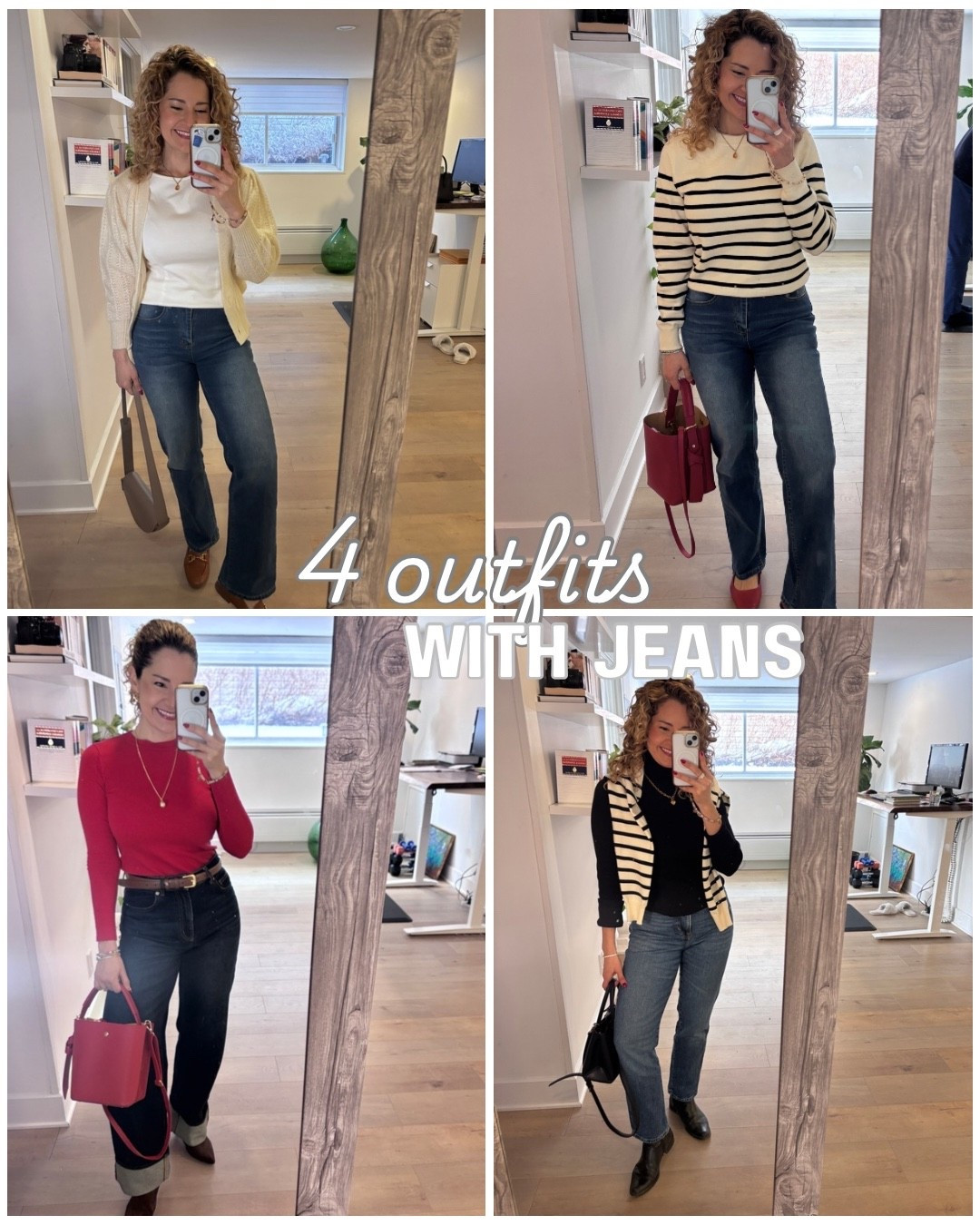 4 outfits with jeans 

#LTKshoes #LTKfall #LTKstyletip