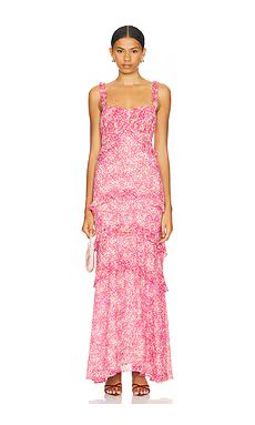 ASTR the Label Olina Dress in Pink Ditsy from Revolve.com | Revolve Clothing (Global)
