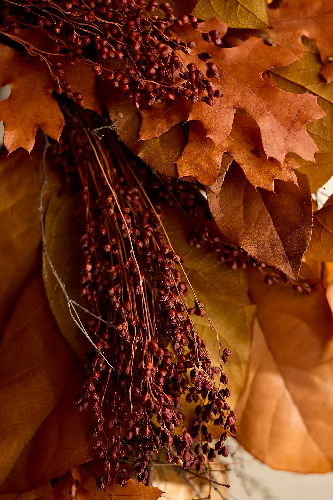 Fall Foliage Dried Wreath | Anthropologie (US)
