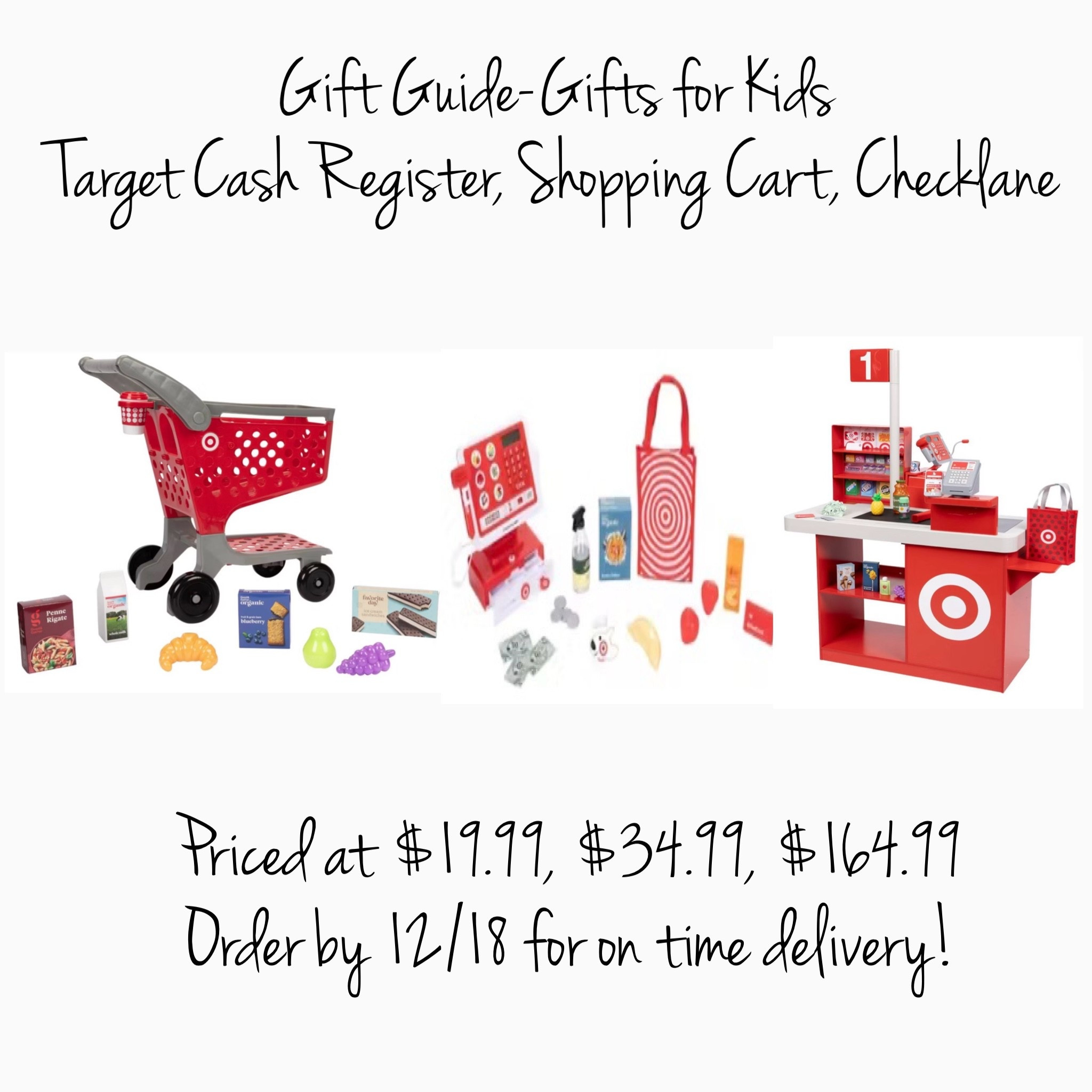 Gifts for the Kids! Target shopping cart, Target cash register, Target check-lane, toy shopping cart, toy cash register, gift guide. 

#LTKGiftGuide #LTKKids #LTKFindsUnder100