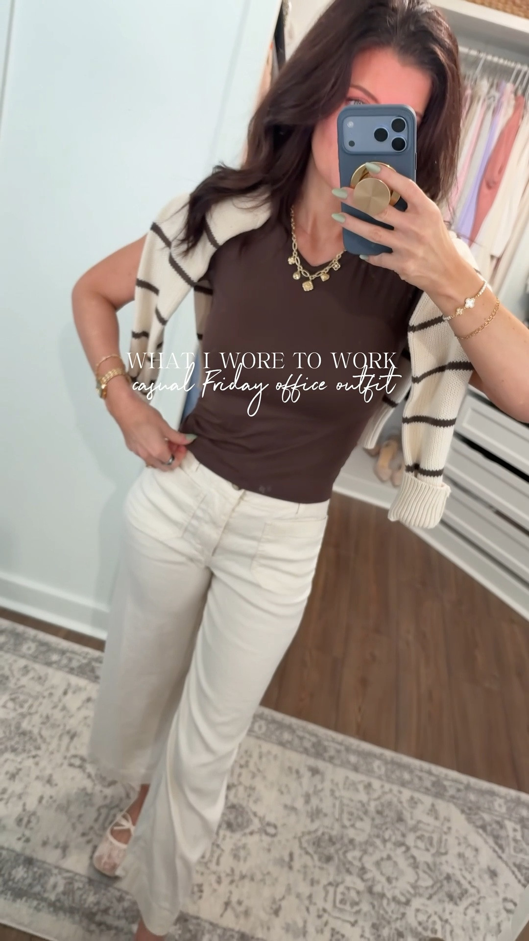 Casual Friday office outfit 🤎

#LTKootd #LTKWorkwear #LTKdayinmylife