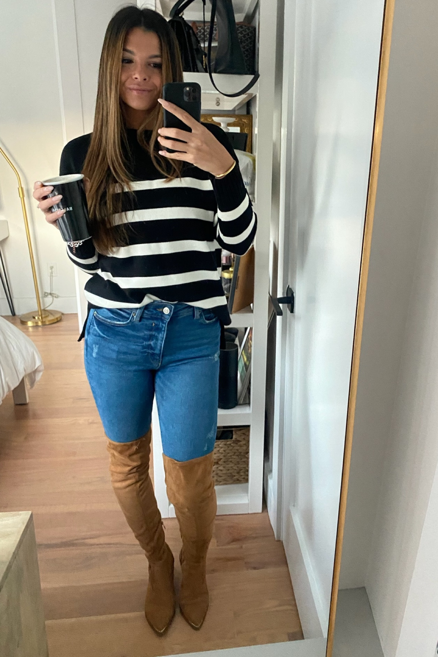 Workwear for fall ! 

Fall outfit , sweater , knee high boots over the knee boots 

#LTKtravel #LTKworkwear #LTKshoecrush