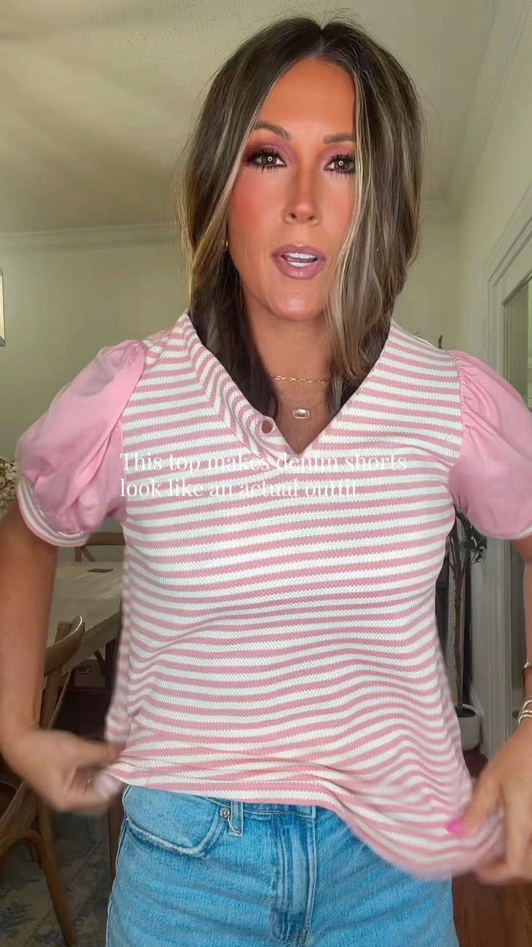 summer outfits

Cute Puff Sleeve Summer Top That Elevates Denim Shorts | Casual Chic Mom Style

This pink striped puff sleeve top is the easiest way to make denim shorts look styled and put together. Lightweight, flattering, and perfect for moms who love classy casual summer outfits.

* classy casual summer outfits
* cute mom outfits
* puff sleeve summer top

* #SummerMomStyle
* #CasualChic
* #EverydayOutfits

#LTKmomlife #LTKWorkwear #LTKSeasonal