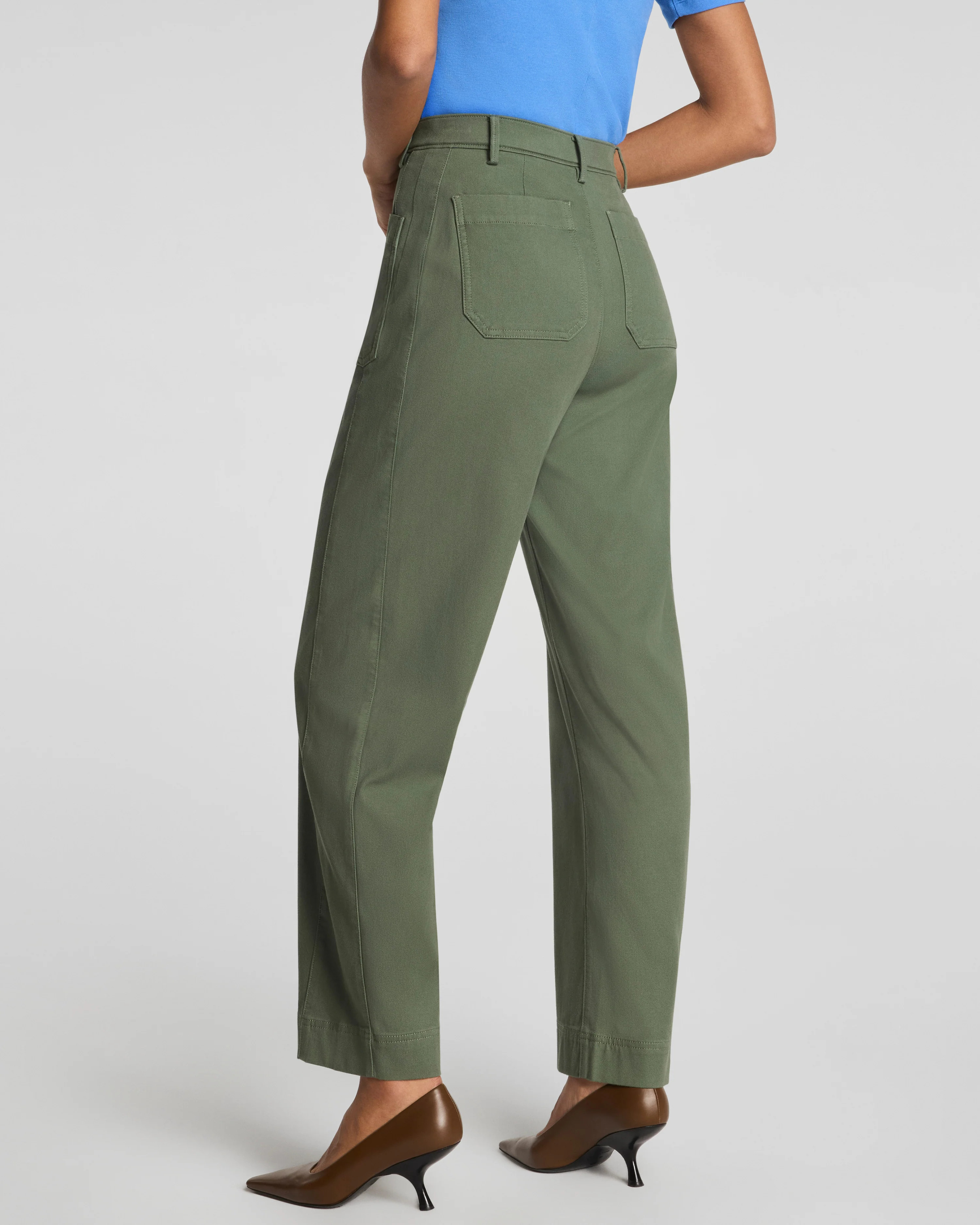 Utility Barrel Leg Pant with Patch Pockets | Spanx