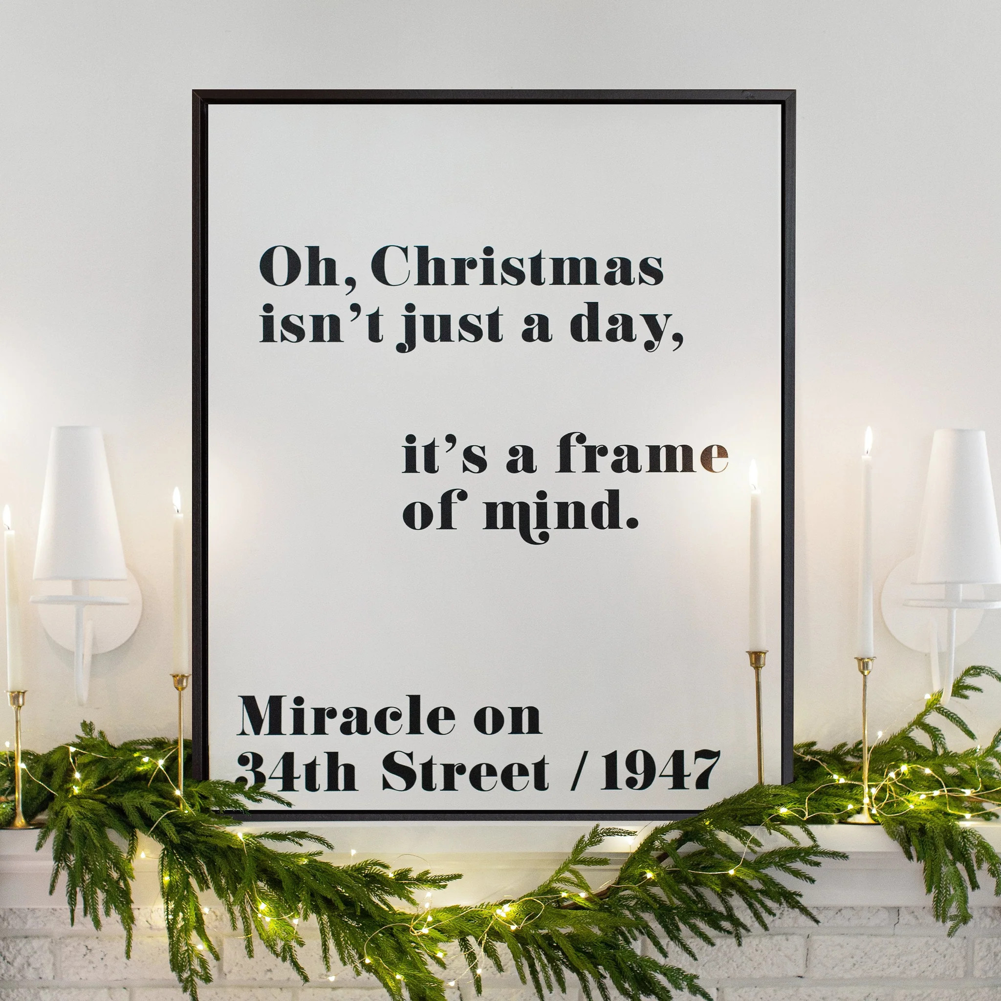 Christmas Isn't Just a Day | Alabaster | Canvas | Lindsay Letters, LLC