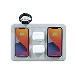 HALO Universal Wireless 4-in-1 Charging Mat with Apple Watch Holder, Intuitive Design Allows for Cha | Amazon (US)