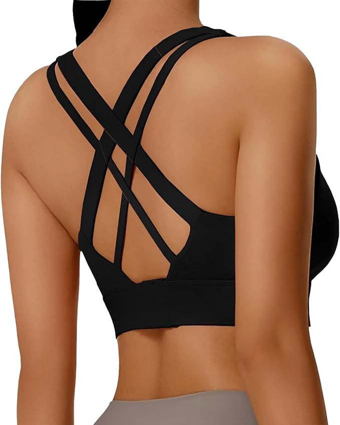 High Impact Sports Bra for Women - Padded Seamless Support Bra for Yoga Gym Workout Fitness -High... | Amazon (US)
