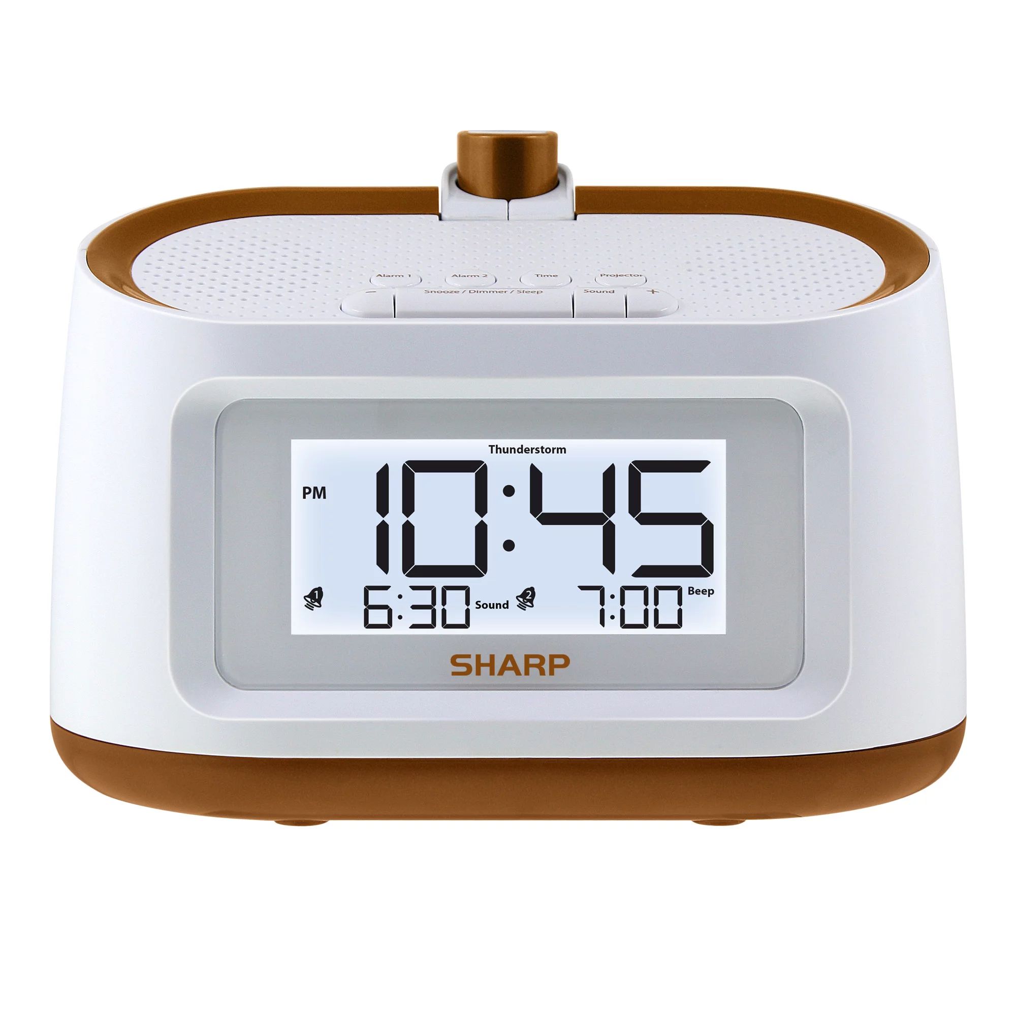 Sharp Projection Alarm Clock with Soothing Nature Sounds, SPC585 | Walmart (US)