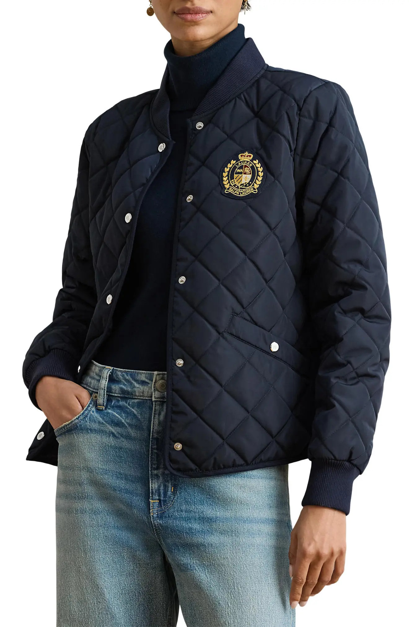 Logo Crest Quilted Jacket | Nordstrom