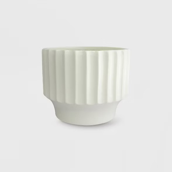 Earthenware Geared Planter White - Project 62™ | Target