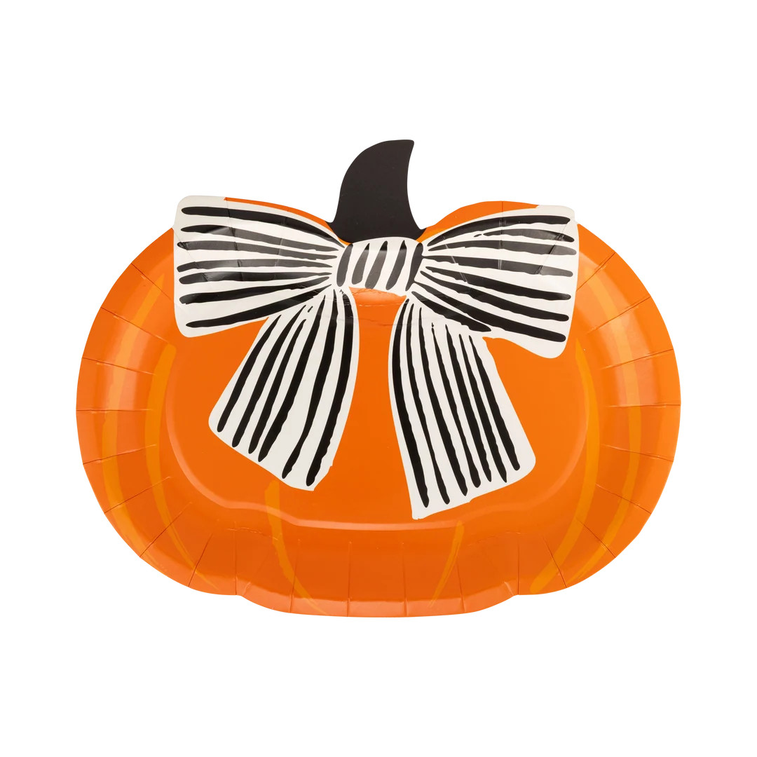 Bow Pumpkin Plate | My Mind's Eye