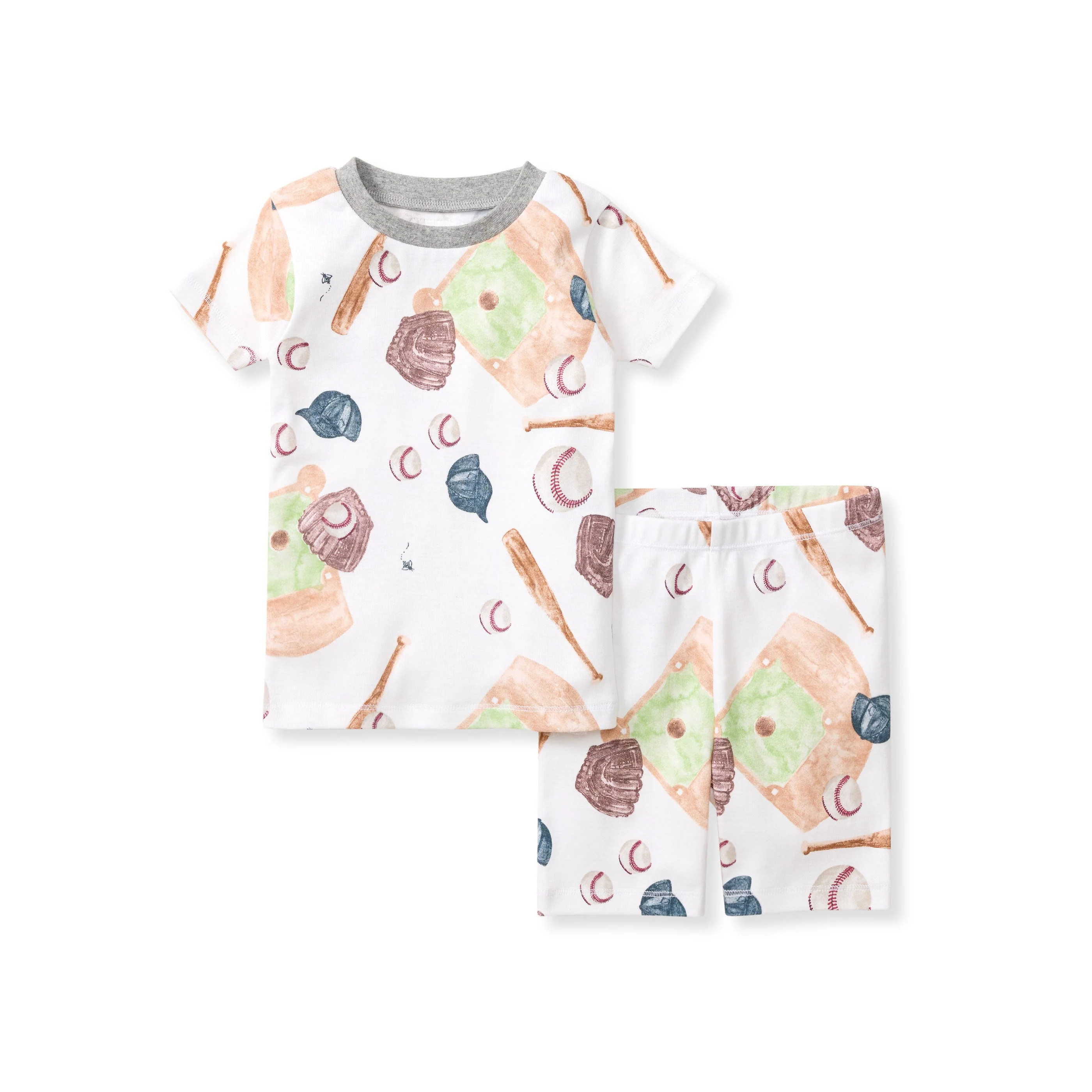 Baseball Organic Cotton Two-Piece Pajamas | Burts Bees Baby