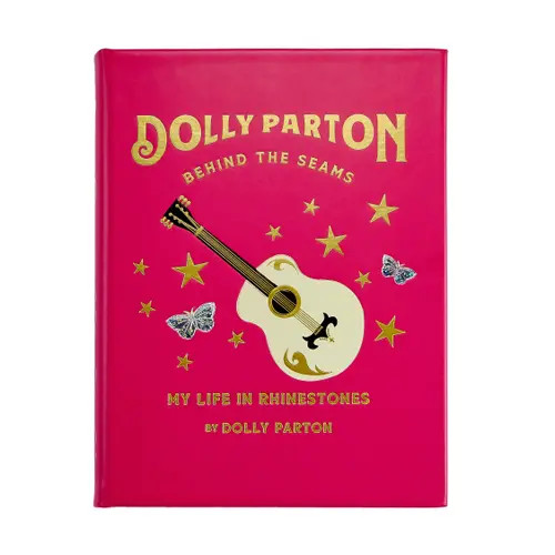 Graphic Image Dolly Parton Behind the Seams My Life in Rhinestones Leather Coffe Table book in Pink at Nordstrom | Nordstrom