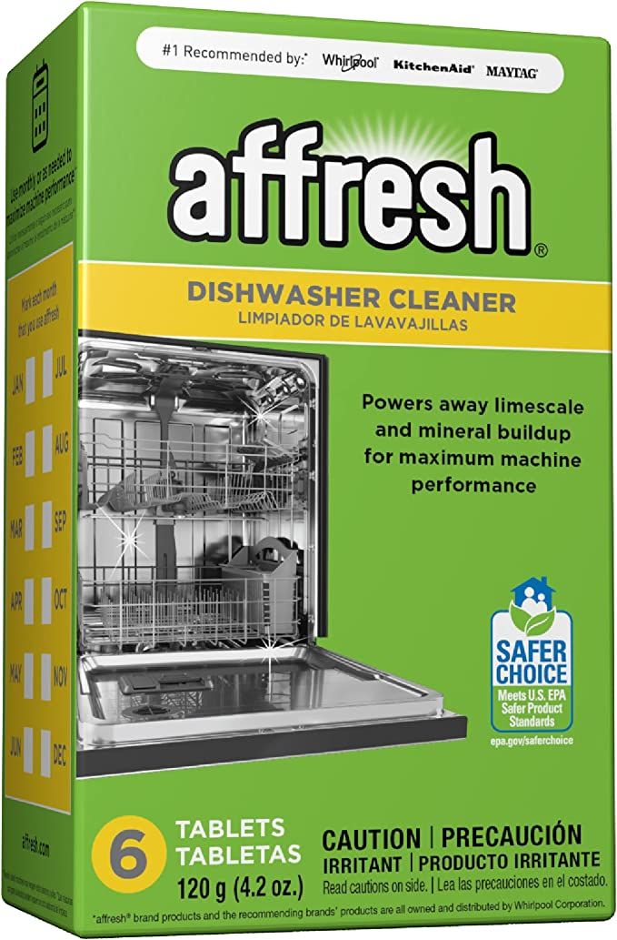 Affresh Dishwasher Cleaner, Helps Remove Limescale and Odor-Causing Residue, 6 Tablets | Amazon (US)