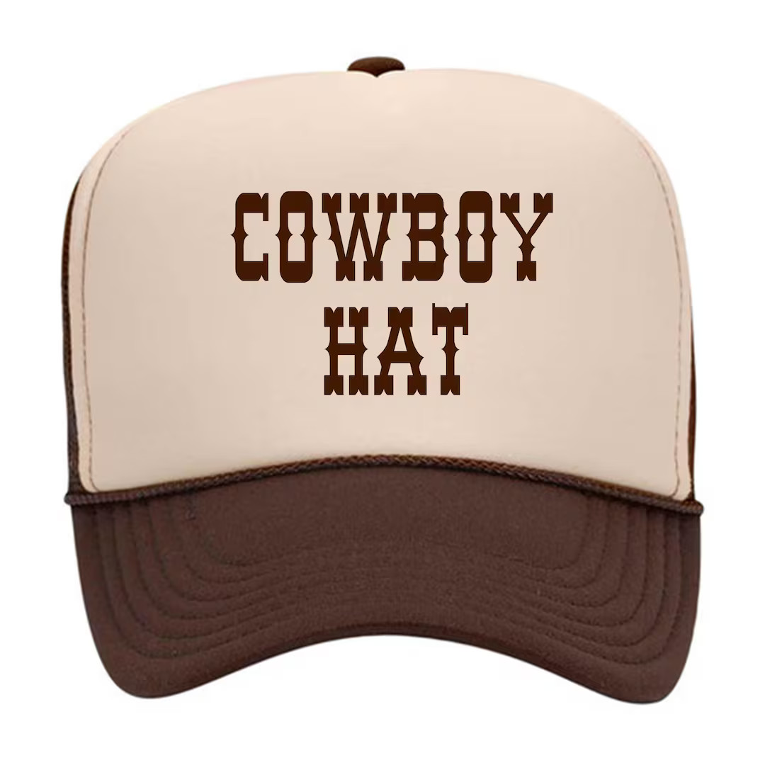COWBOY HAT // Unbeatable Quality and Price // Trucker hat // Cowboy trucker hat // | Etsy (US)
