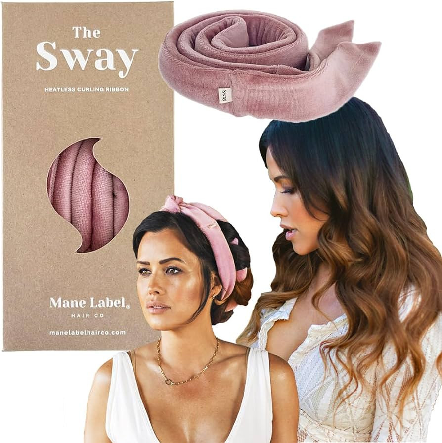 Heatless Hair Curling Ribbon Wrap: The Sway Original Heatless Curling Ribbons | Luxe Velour | Man... | Amazon (US)