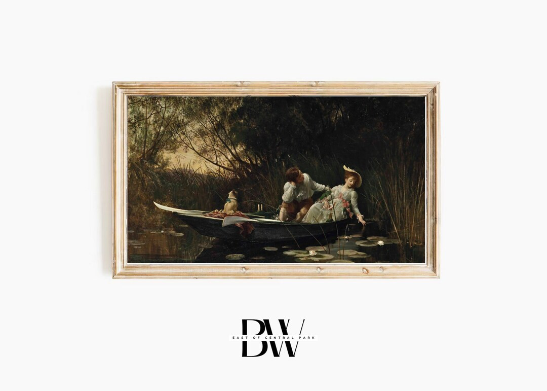 Frame TV Art Valentine's Day Frame TV Art Vintage Boat Date Digital Download Art for Frame TV - E... | Etsy (US)