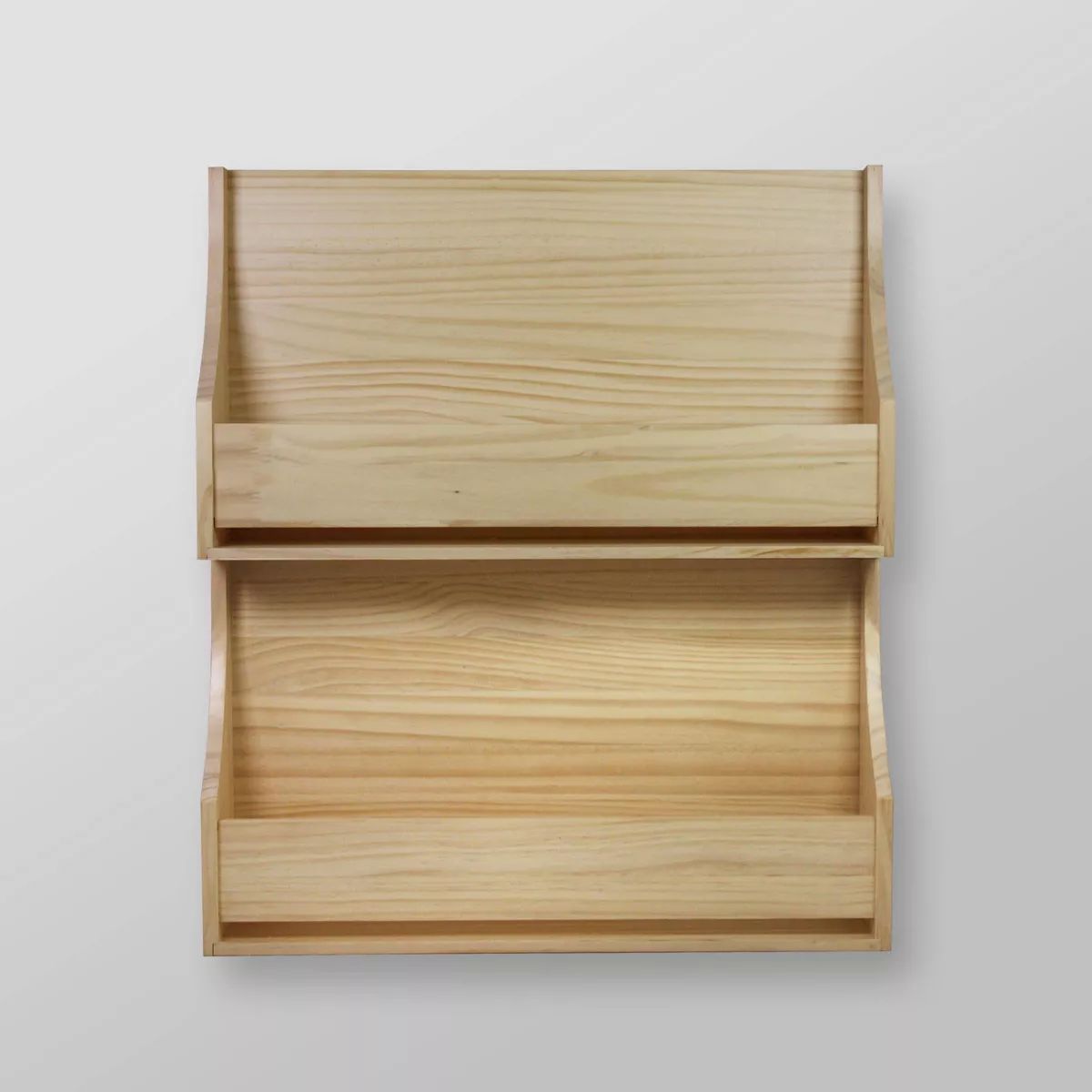 2 Tier Wood Kids' Book Shelf Natural - Pillowfort™ | Target