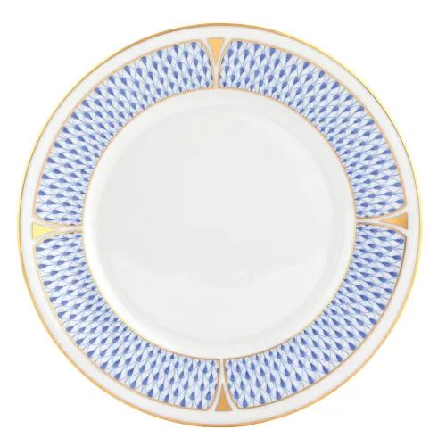 Art Deco Blue Bread And Butter Plate 6 In D | Gracious Style