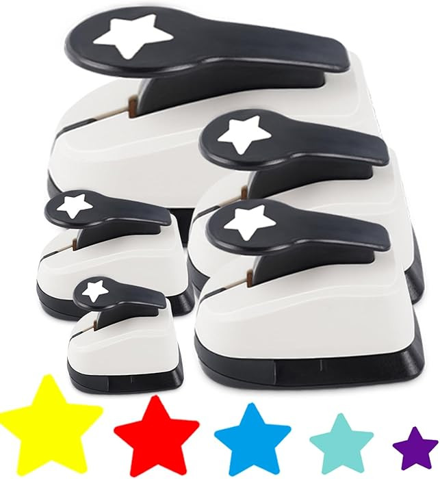 Star Hole Punch, Star Punches for Paper Crafts, Stars Paper Puncher Shape, 1 inch Stars Punch for... | Amazon (US)