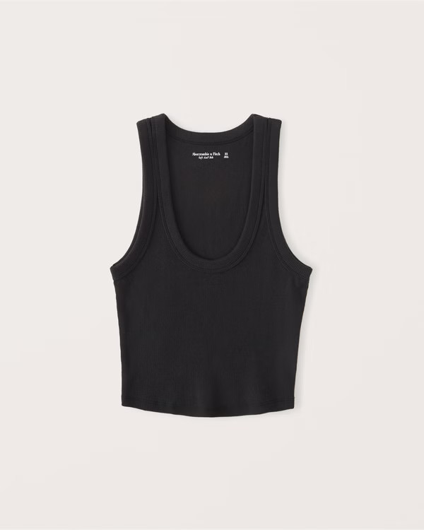 Women's Essential Scoopneck Tank | Women's Tops | Abercrombie.com | Abercrombie & Fitch (US)