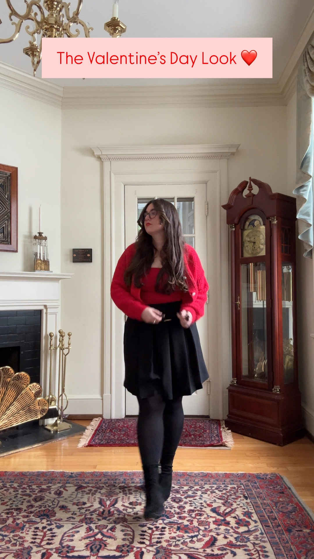 Hello, my friends, and Happy Valentine’s Day! ❤️ Today, I especially want to remind you that you are loved, cherished and valued. And the world is so very lucky to have you in it! 
❤️
❤️
Outfit deets:
Top: @abercrombie (my store front is linked in my bio)
Sweater: A Christmas cardigan from Walmart from 2 years ago.
Skirt: Thrifted at @goodwillccva
Boots: Target sock boots from a millennium ago.
❤️
❤️
❤️
#fashion #valentinesday #valentinesdayoutfit #ootd #fitcheck #fashiongirly #explore #grow

#LTKMostLoved