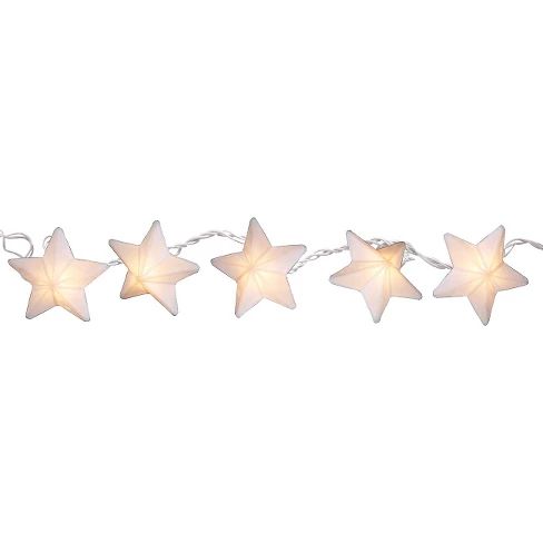11' Paper Star String Lights - White - Room Essentials™ | Target