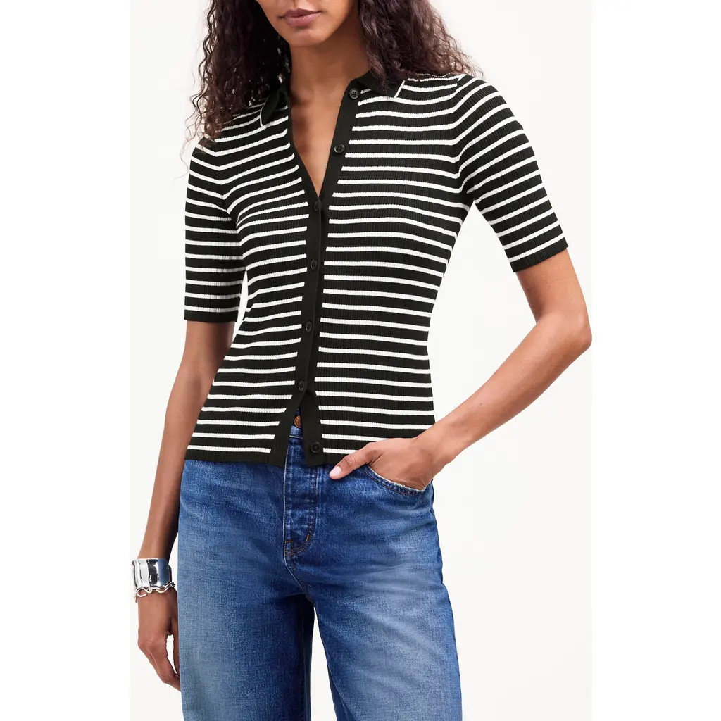 Madewell The Signature Knit Sweater Polo Top in Abyss at Nordstrom Rack, Size X-Large | Nordstrom Rack