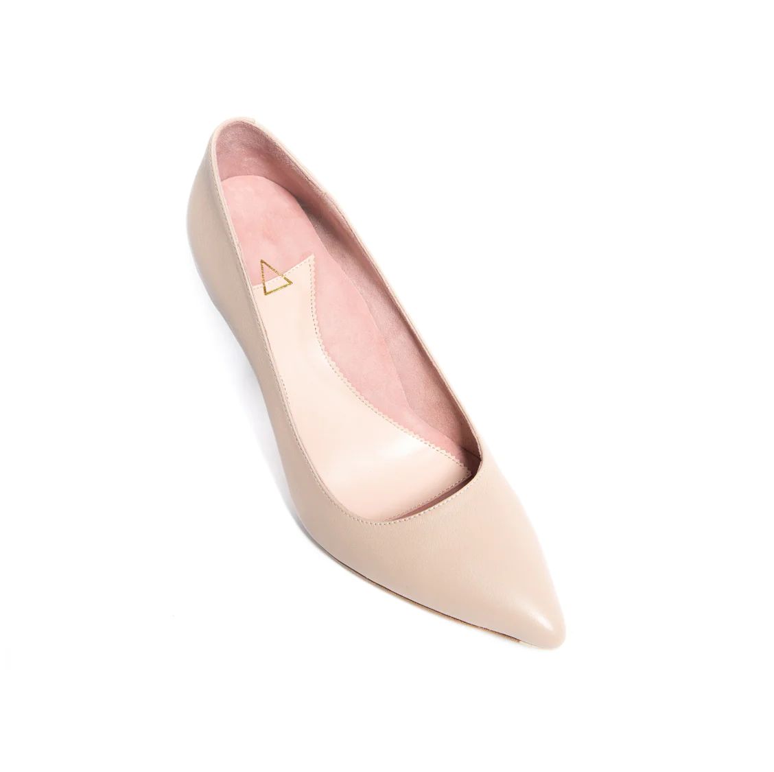 Bossy Beige Leather Pump | ALLY Shoes