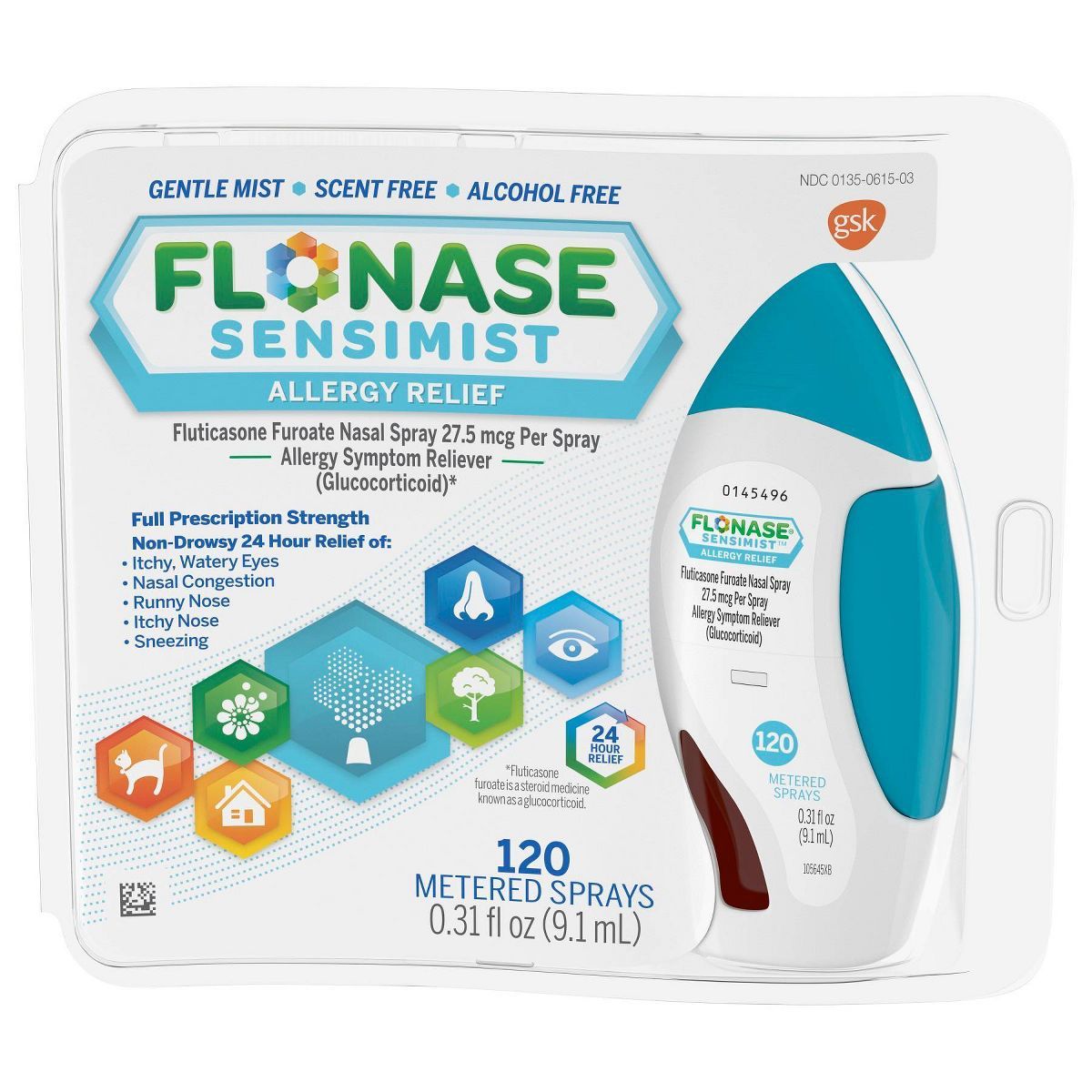 Flonase Sensimist Allergy Relief Nasal Spray - Fluticasone Furoate | Target
