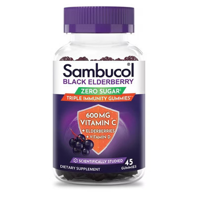 Sambucol Sugar Free Triple Immunity Supplement Vegan Gummies - 45ct | Target