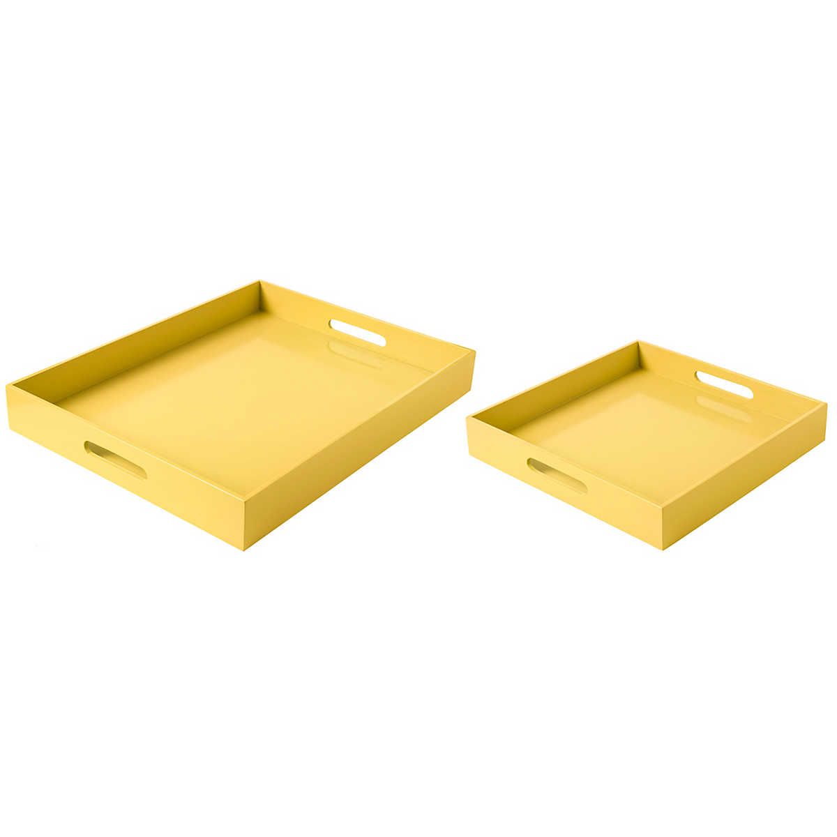 Yellow Lacquer Tray | Annie Selke