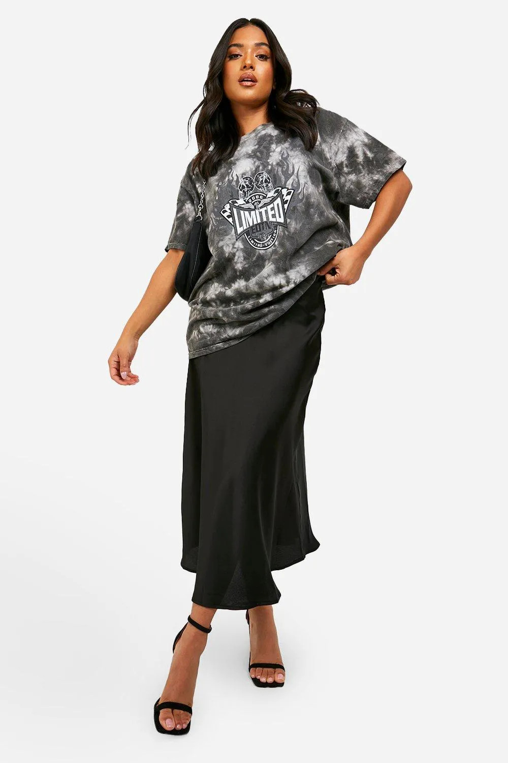 Petite Satin Midaxi Skirt | Boohoo.com (UK & IE)
