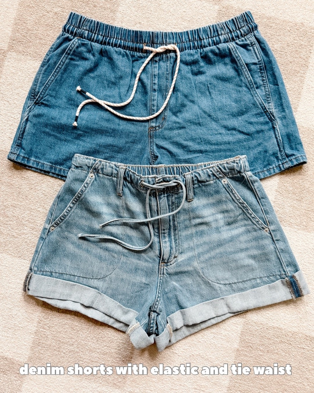 Top denim tie shorts M
Bottom denim tie shorts size 8 
(If in between I’d size up in bottom ones) 
#targetfinds #targetfashion 

#LTKOver40 #LTKSeasonal
