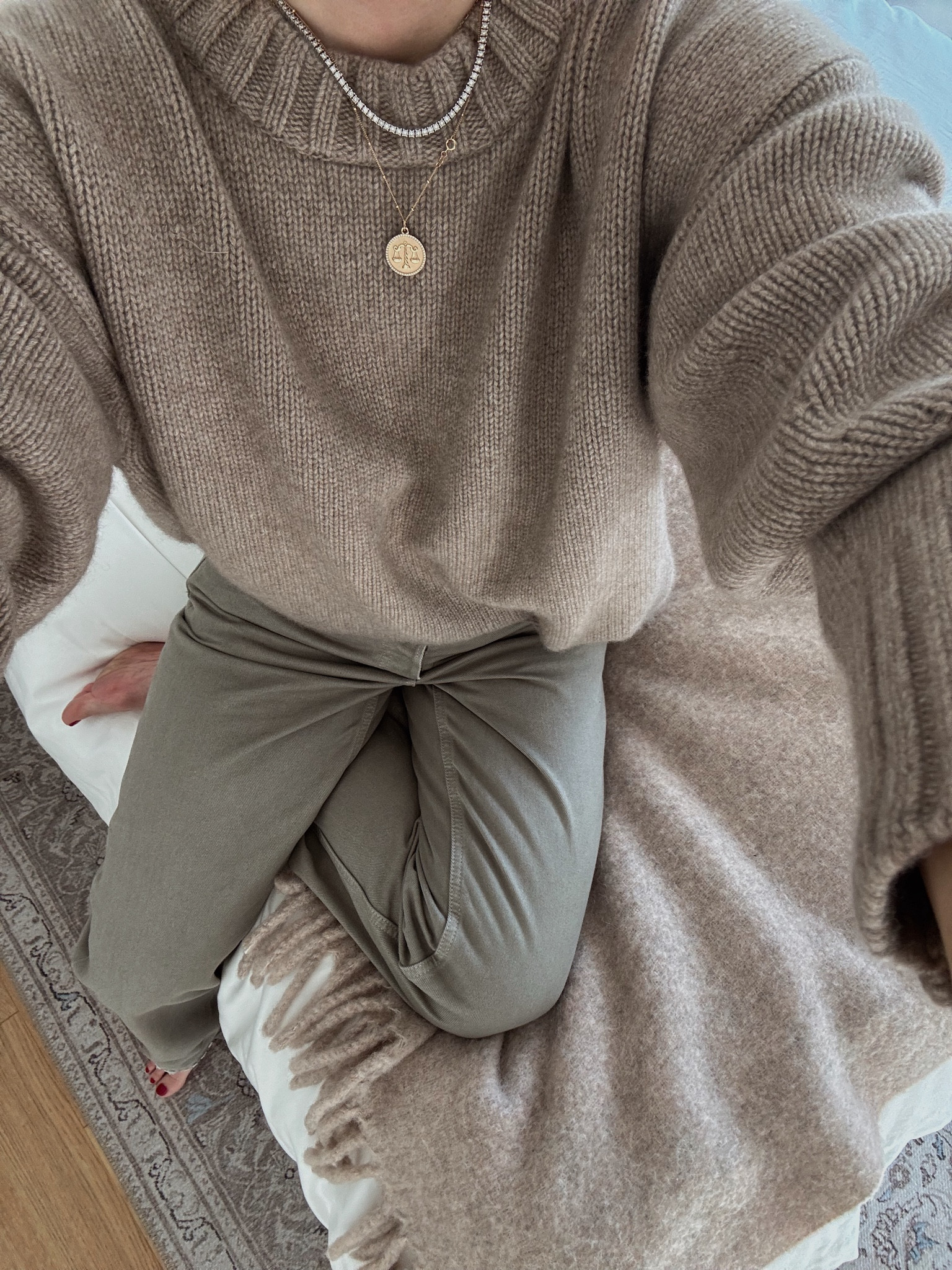 Loving this color combo! Wearing a M in the sweater and my usual size in my denim. 

#LTKOver40