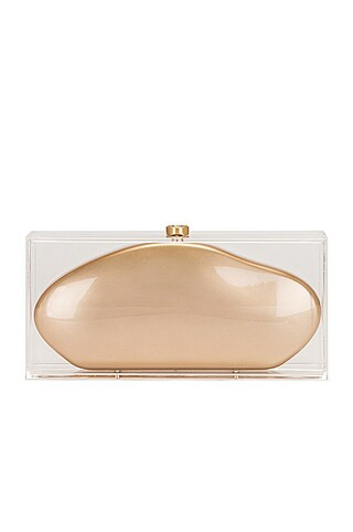 Cult Gaia Annika Clutch in Brass | FWRD | FWRD 