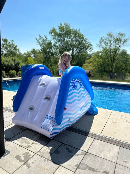The best pool slide! The size is much better for storage compared to our last one. Plus you can connect a hose. Use with or without a pool!

Pool, raft, slide, summer toys, sprinkler, pool slide, inflatables 

#LTKSeasonal #LTKfamily #LTKkids