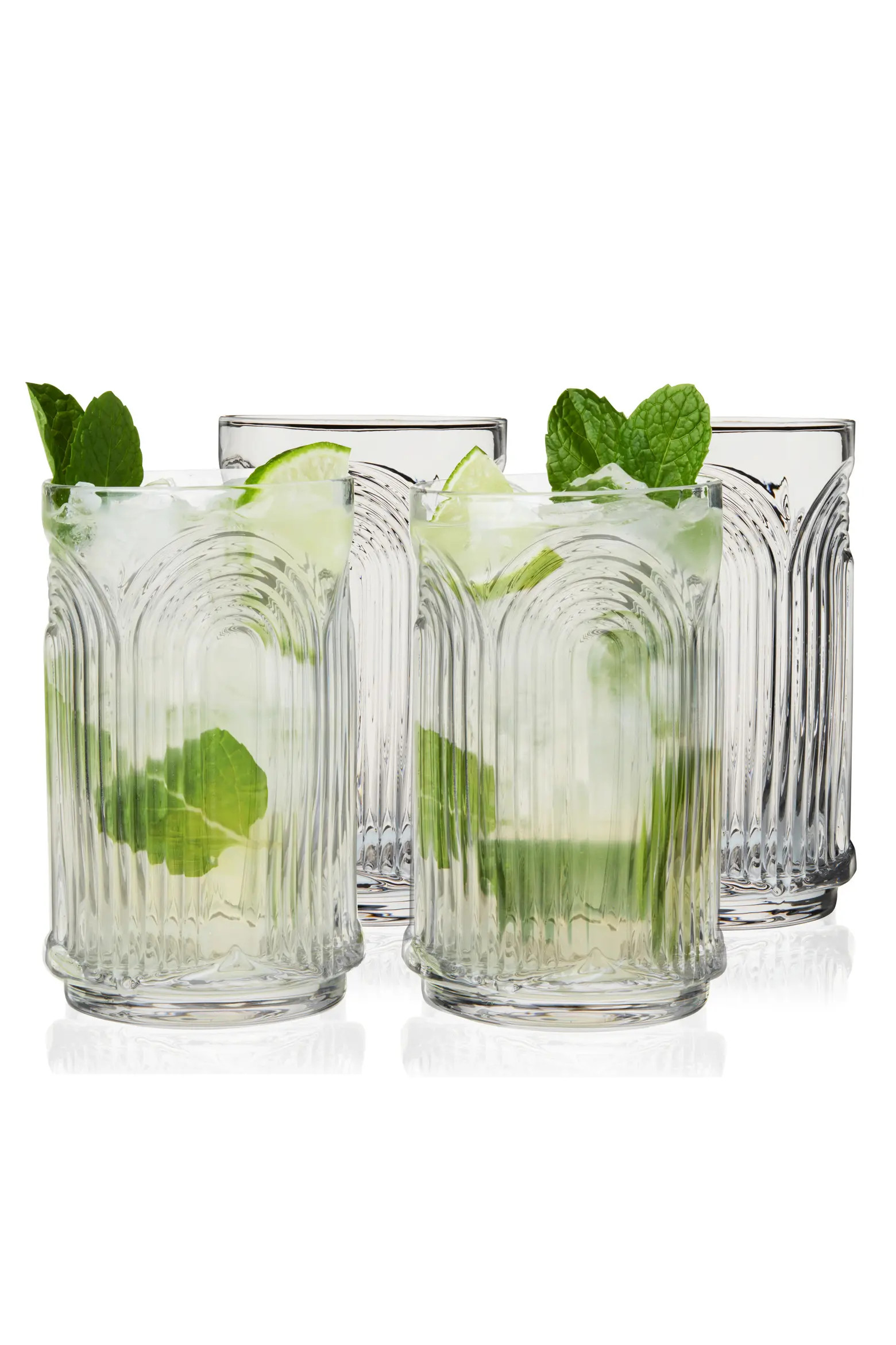 Deco Beau Crystal Highball Glasses Set of 4 | Nordstrom | Nordstrom