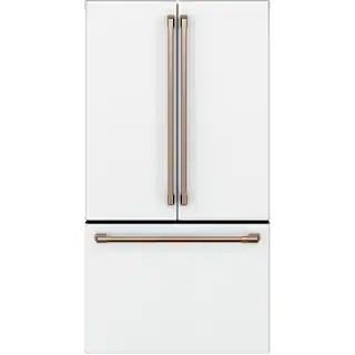 23.1 cu. ft. Smart French Door Refrigerator in Matte White, Counter Depth and ENERGY STAR | The Home Depot