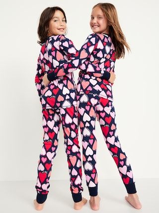 Matching Gender-Neutral Printed Snug-Fit Pajama Set for Kids | Old Navy (US)