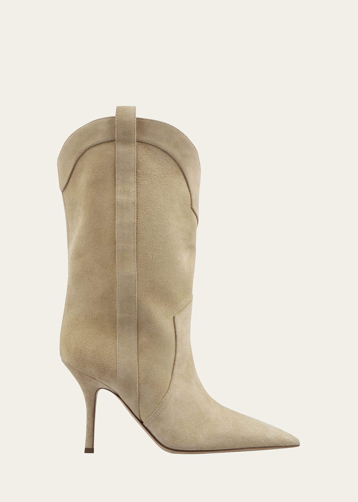 Paris Texas Paloma Suede Stiletto Western Booties | Bergdorf Goodman