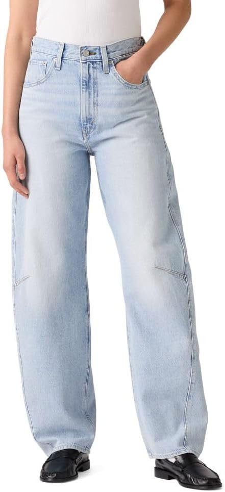 Levi's Women's Cinch Barrel Jeans, (New) Abraided Art (Non Stretch), 27 | Amazon (US)