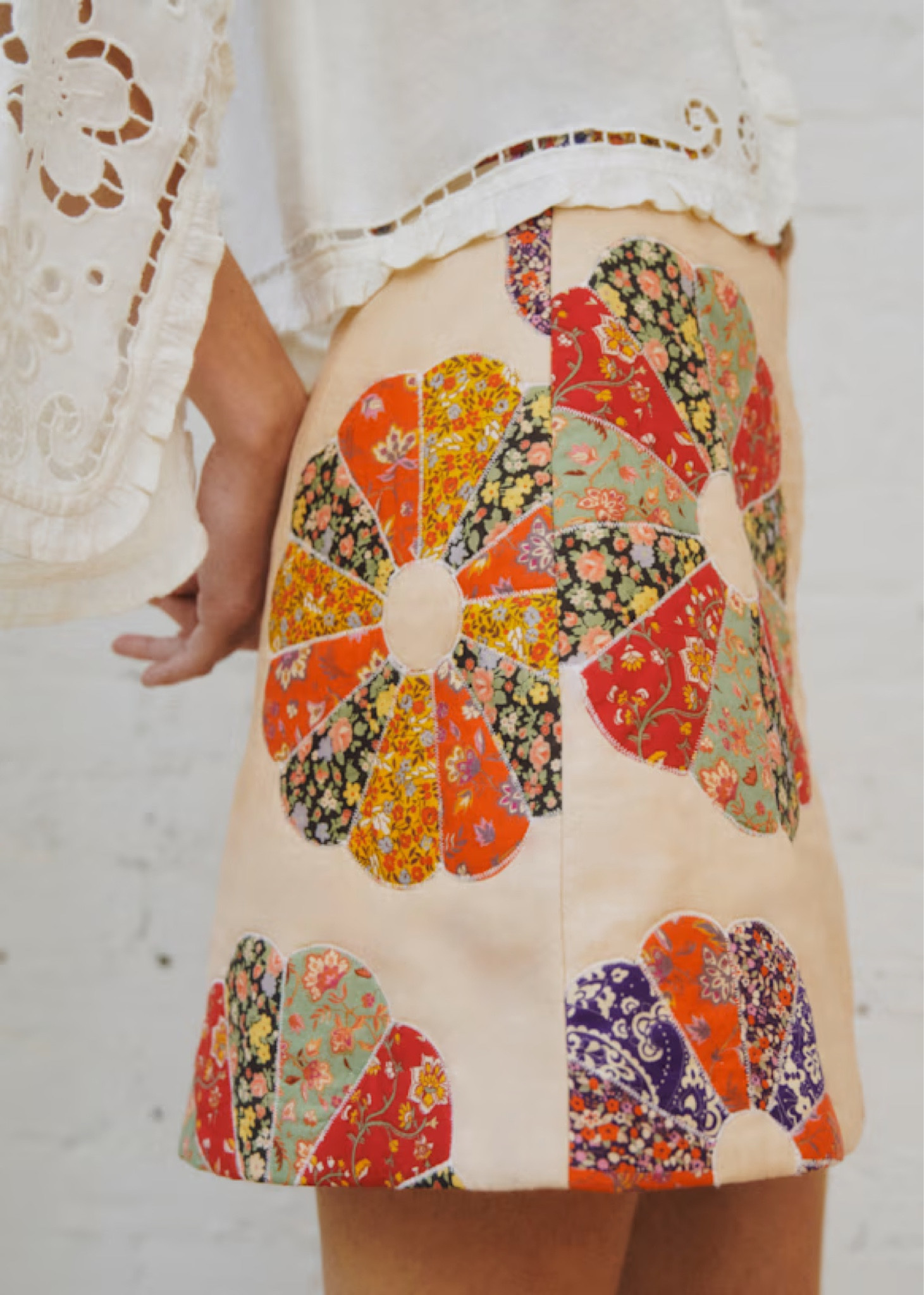 Sezane x sea New York quilted patchwork skirt 

#LTKmomlife #LTKSeasonal