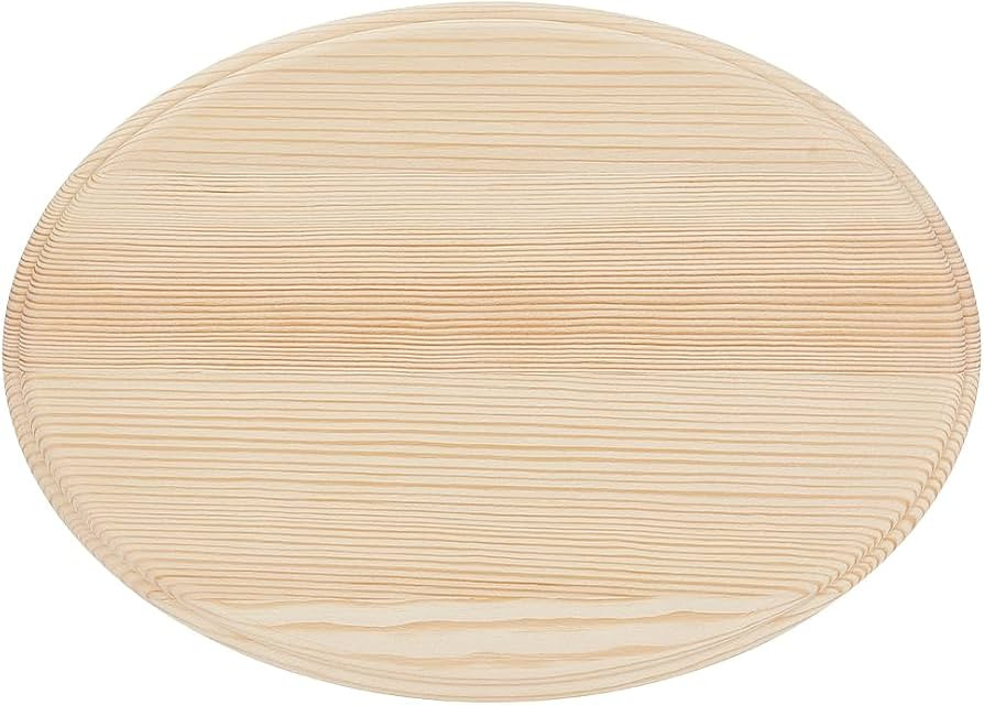 AHANDMAKER Wooden Oval Plaque, 11 x 8 Inch Unfinished Wood Cutouts Wood Cabochons Blank Wood Oval... | Amazon (US)