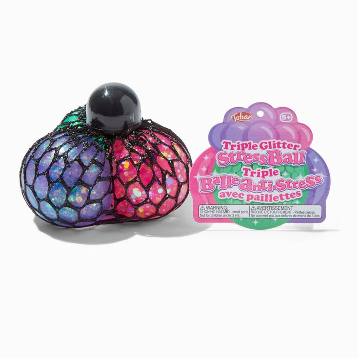 Tobar® Triple Glitter Stress Ball Fidget Toy | Claire's (US)