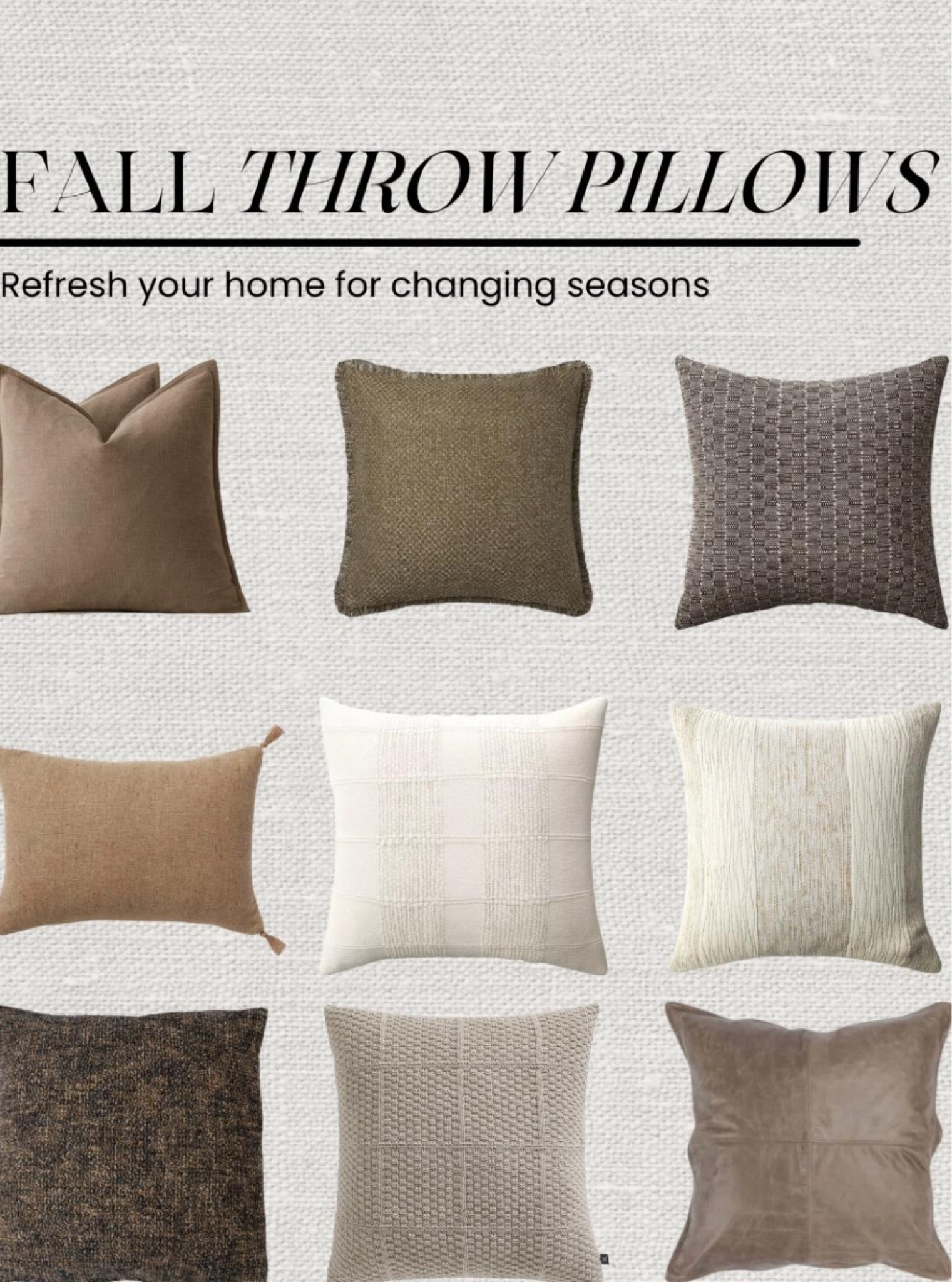 FALL THROW PILLOWS 🍂

#LTKSeasonal #LTKHome #LTKFallSale