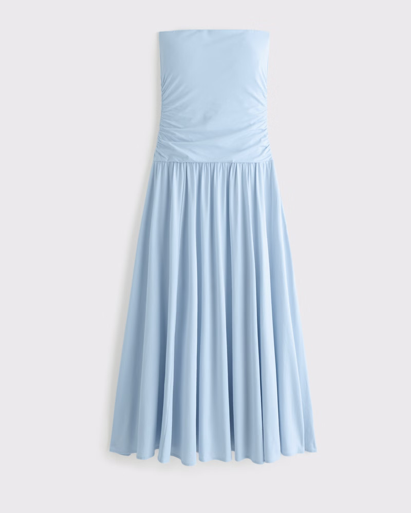 Knit Tube Drop-Waist Maxi Dress | Abercrombie & Fitch (US)