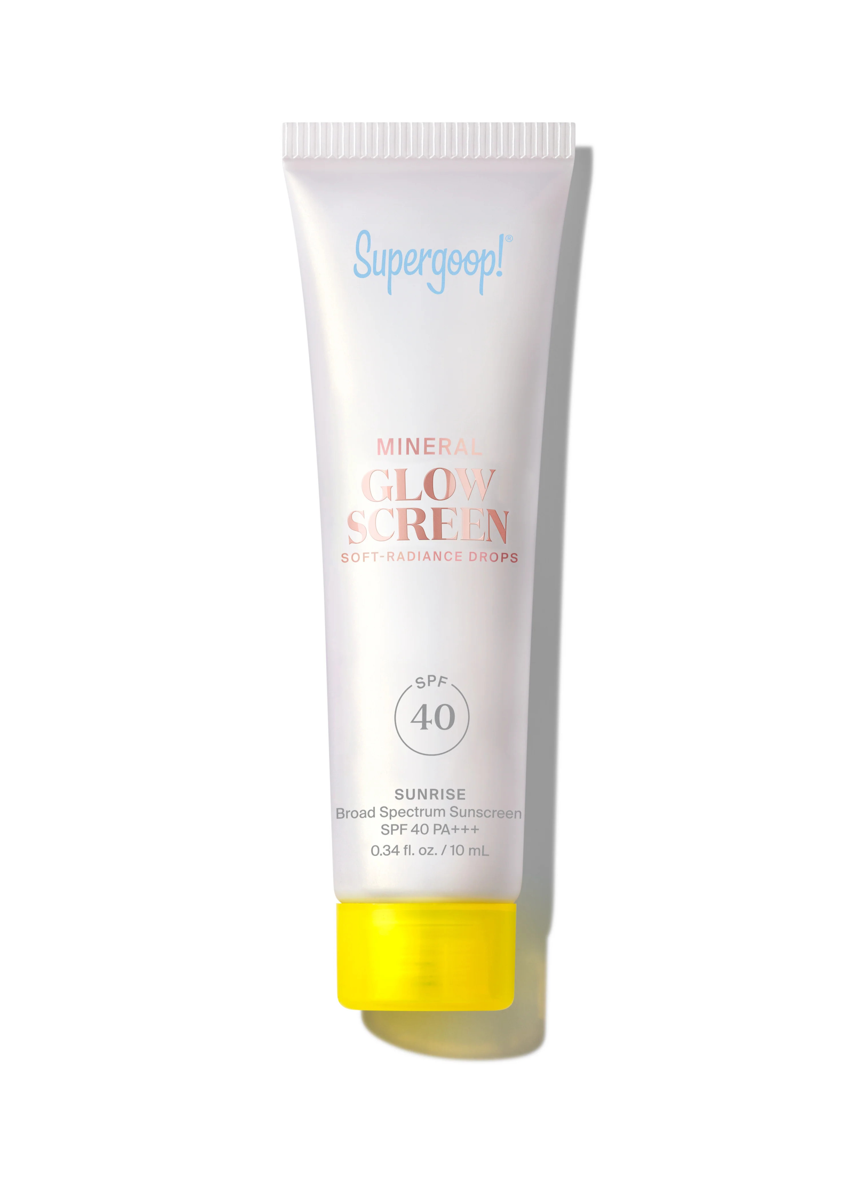 Mini Tube Glowscreen Drops Mineral SPF 40 Sunrise 10ml 10 ml Supergoop! | Supergoop